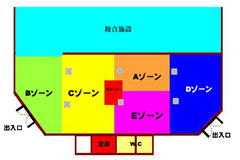 複合アミューズメント施設（150坪以上）のスペース